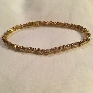 A-link rhinestone tennis bracelet size large
